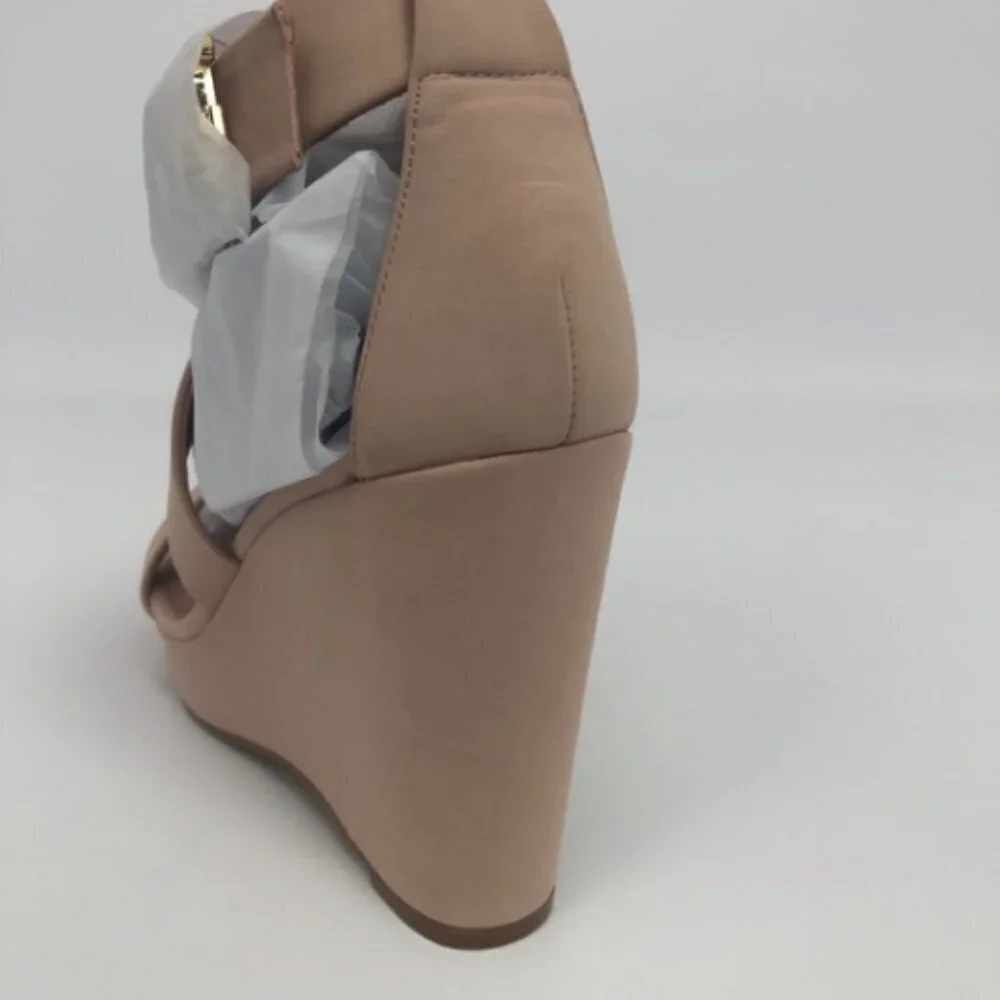 BCBGeneration Womens Jae Wedge Sandals Blush 9.5M